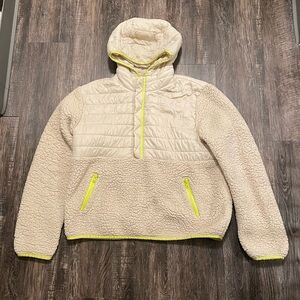 Love Tree Fuzzy Pullover Hoodie Jacket L